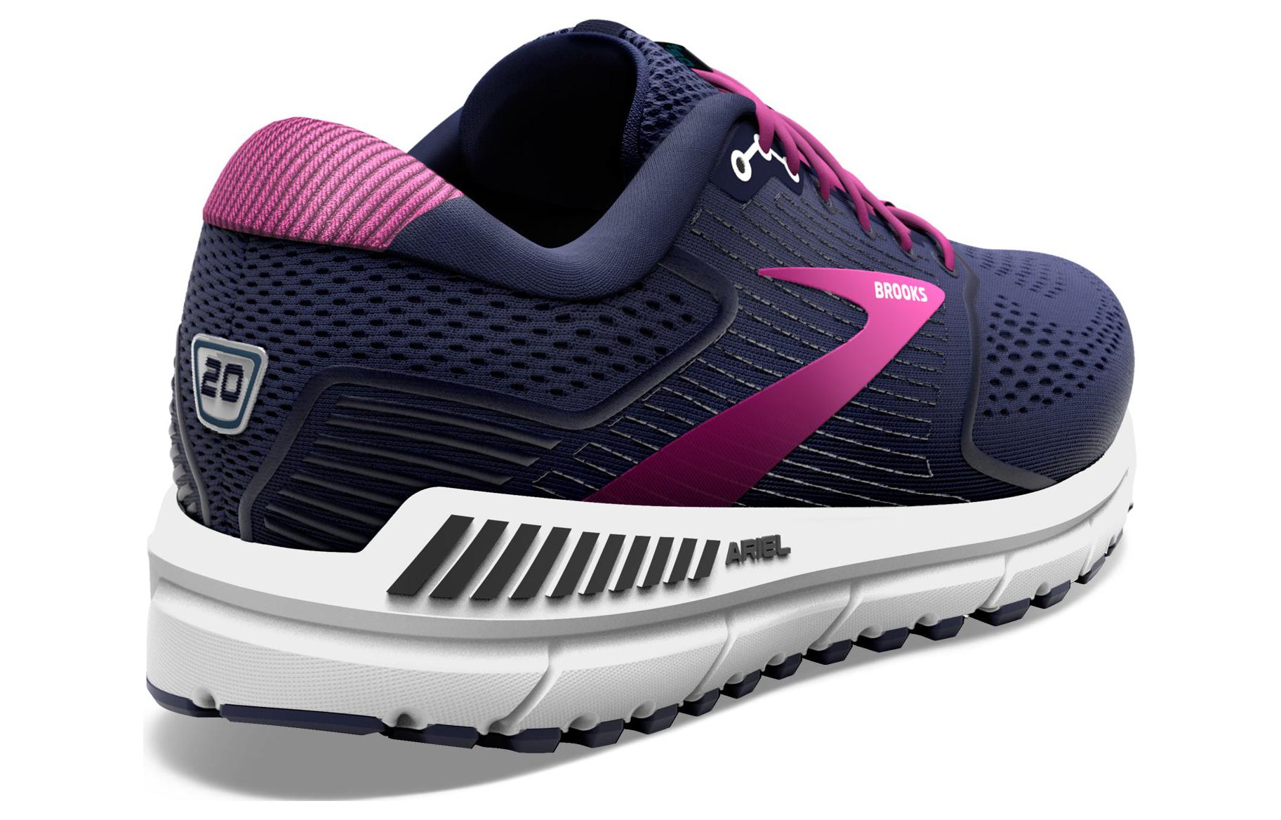 Shop (W) Brooks Ariel 20 2E Lebar 'Peacoat Vivid Viola' 120315-2E-491