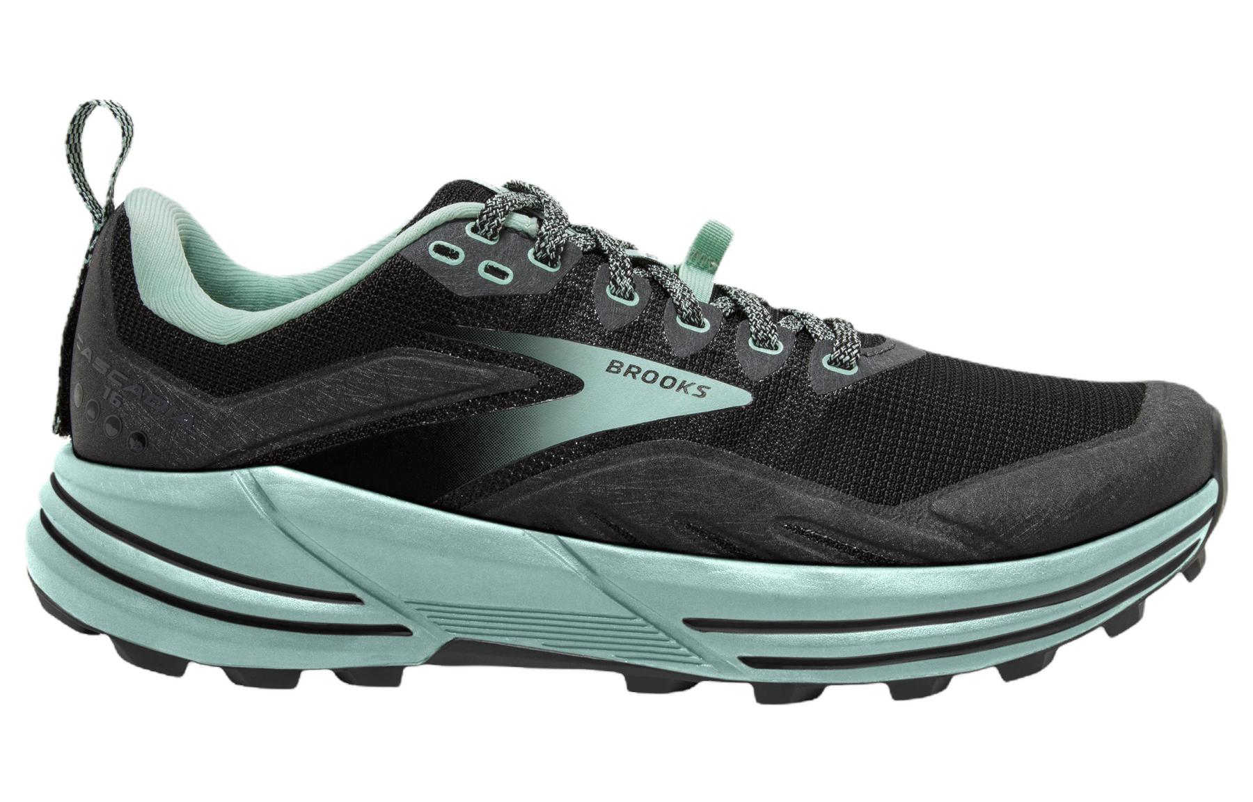 Order （女性）Brooks Cascadia 16 Wide '黑色絲蘭' 120363-1D-049