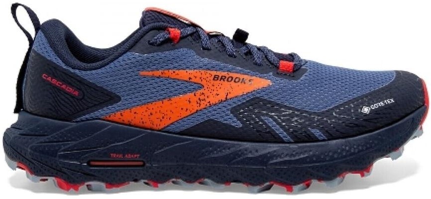 (W) Brooks Cascadia 17 GORE-TEX 'Navy Bittersweet' Lelaki/Wanita Kasut Lari 120391-1B-460 Lookbook (W) Brooks Cascadia 17 GORE-TEX 'Navy Bittersweet' Lelaki/Wanita Kasut Lari 120391-1B-460