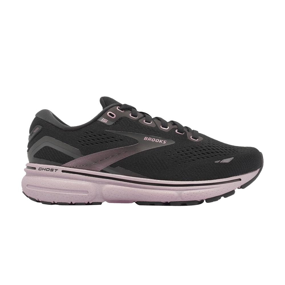 (W) Brooks Ghost 15 D Wide 'Black Rose Gold'