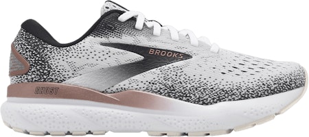 (Women) Brooks Ghost 16 'White Black Rose Gold' 120407-1B-105 (Women) Brooks Ghost 16 'White Black Rose Gold' 120407-1B-105