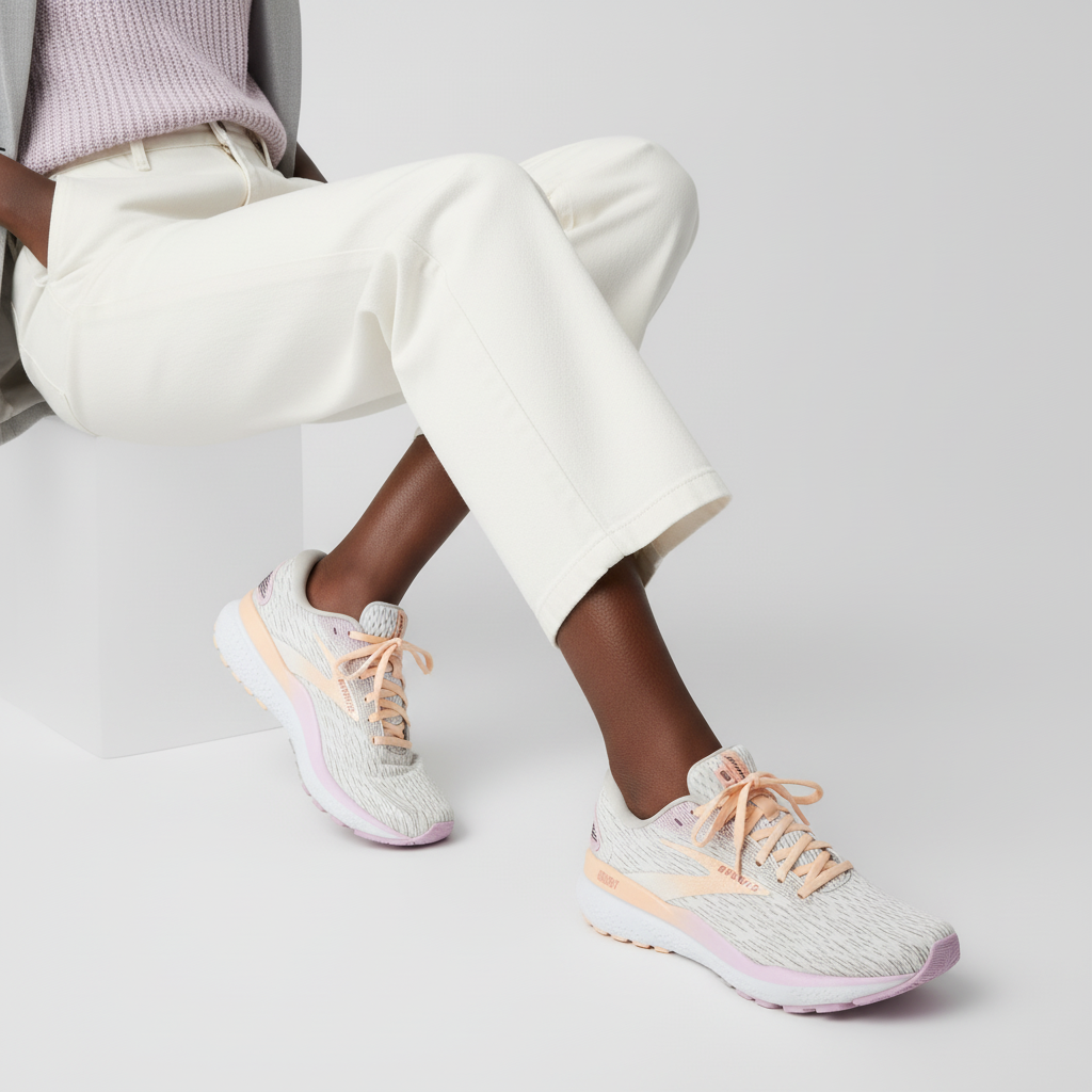 Order (W) Brooks Ghost 16 'Putih Abu-Orchid' 120407-1B-186