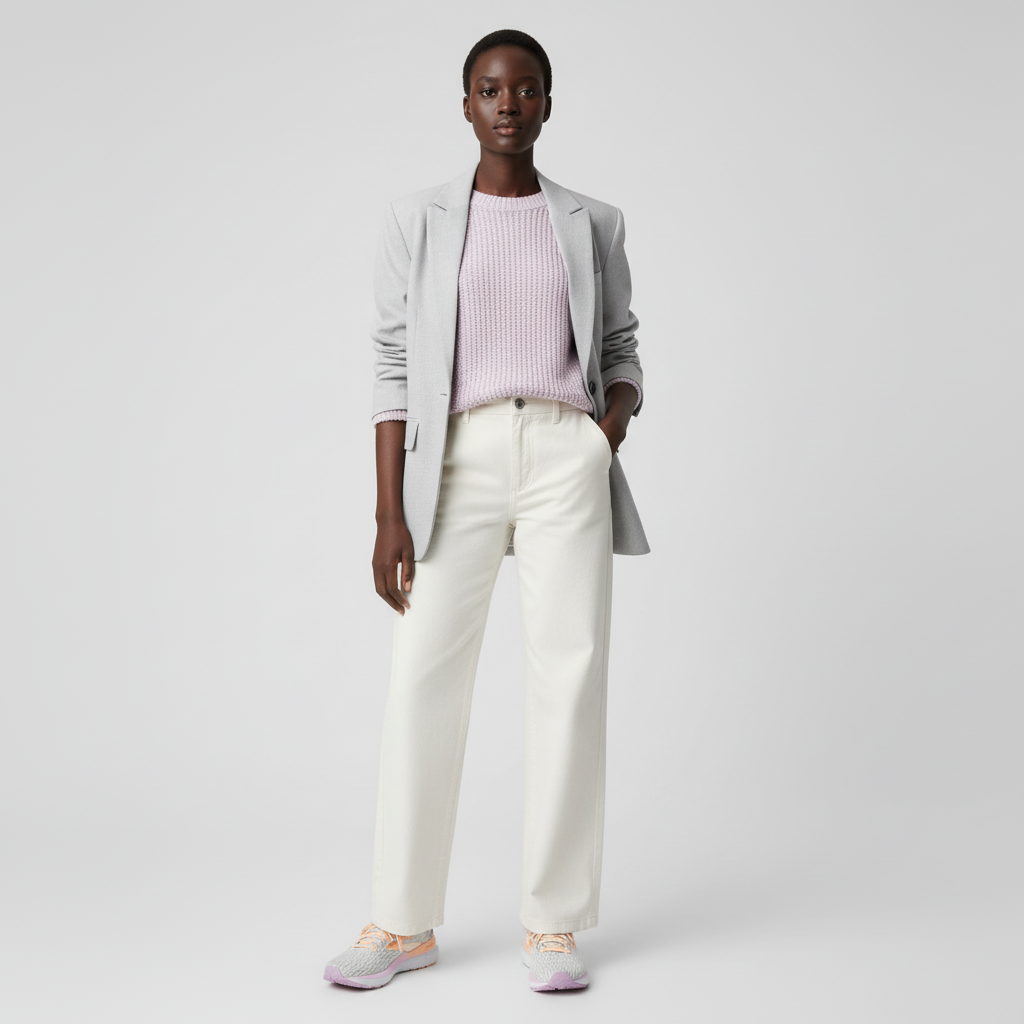 Lookbook (W) Brooks Ghost 16 'Putih Abu-Orchid' 120407-1B-186