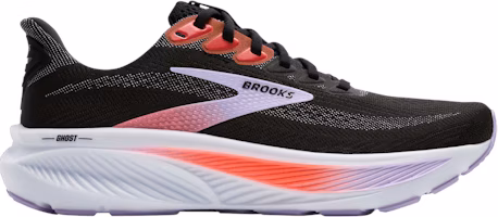 (Women) Brooks Ghost 17 'Black Purple Coral' 120431-1B-080 (Women) Brooks Ghost 17 'Black Purple Coral' 120431-1B-080