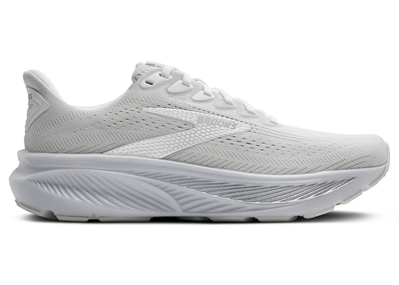 (Women) Brooks Ghost 17 'White Grey' 120431-1B-151
