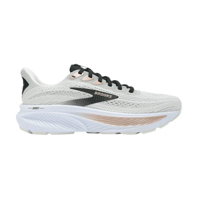 (W) Brooks Ghost 17 Wide 'White Black Rose Gold'