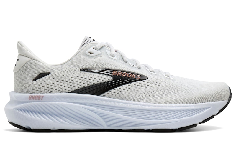 (Women) Brooks Ghost 18 White Black Rose Gold 120482-1B-105