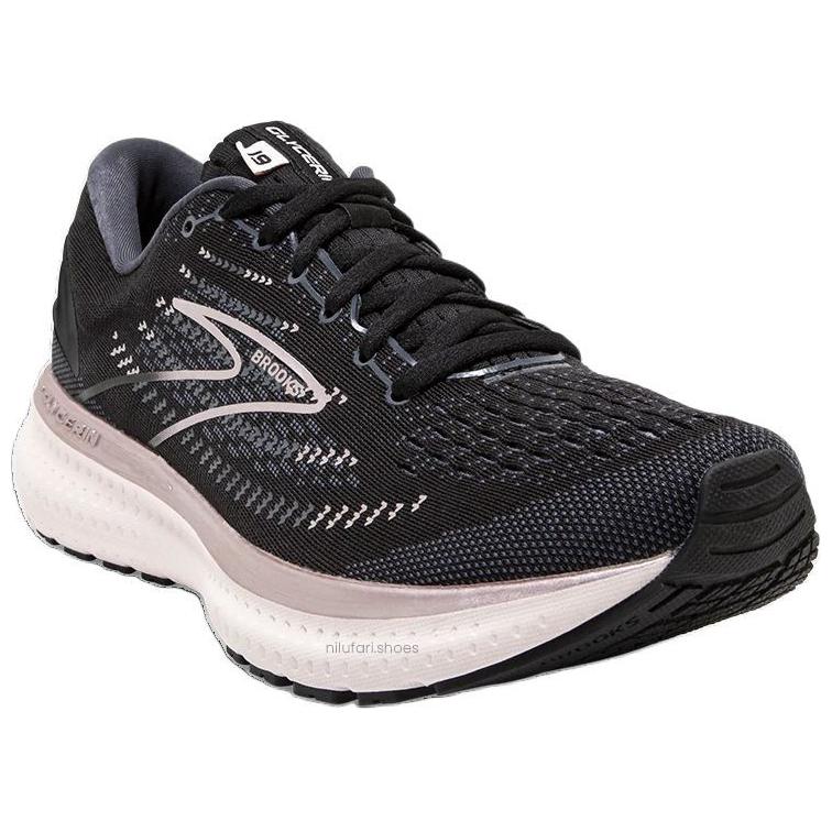 Lookbook Brooks 布魯克斯 Glycerin 19 減震耐磨 低幫 跑步鞋 女款 黑粉