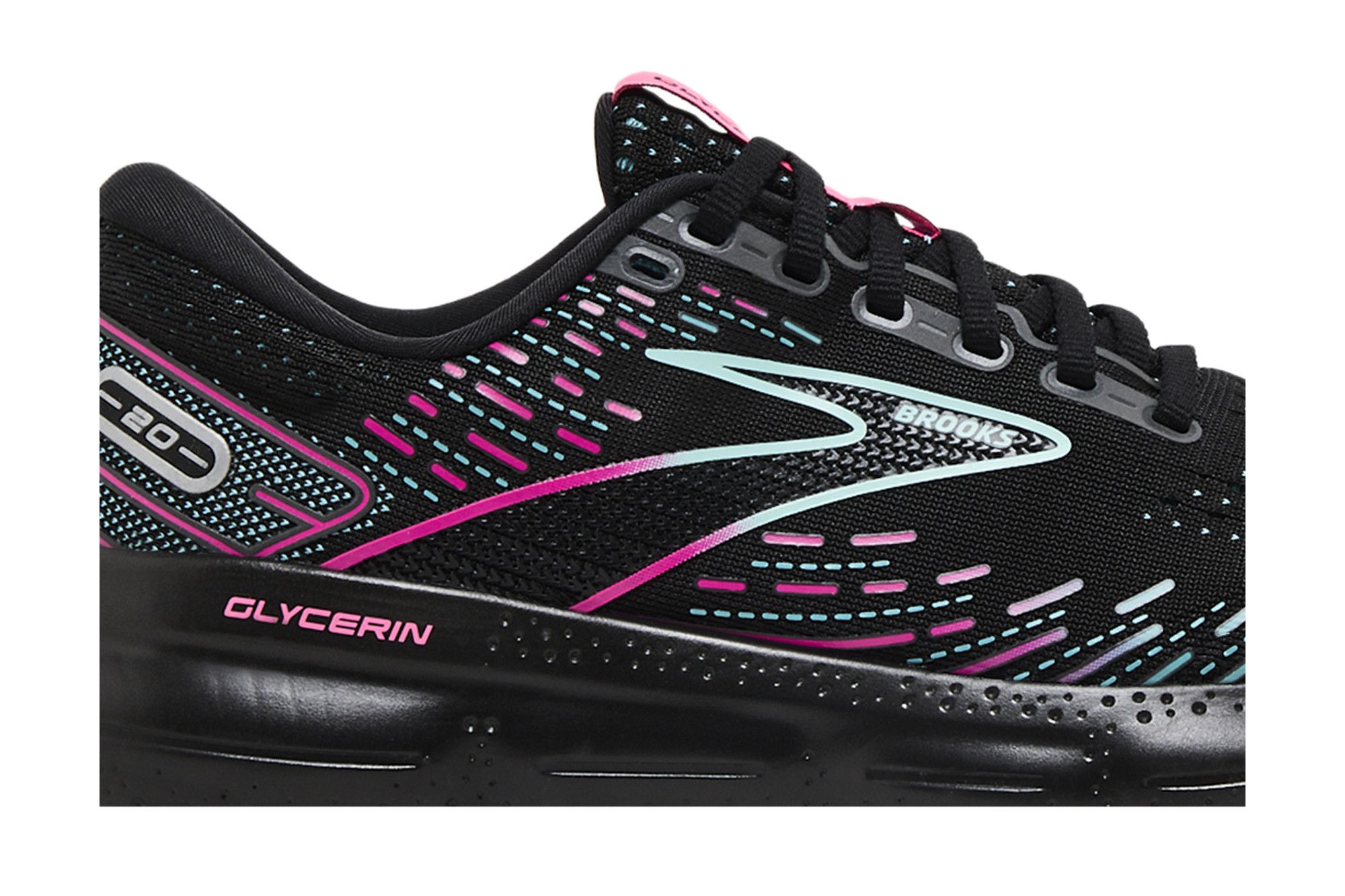 Lookbook (W) Brooks Glycerin 20 '黑蓝粉' 运动鞋 120369-1B-005