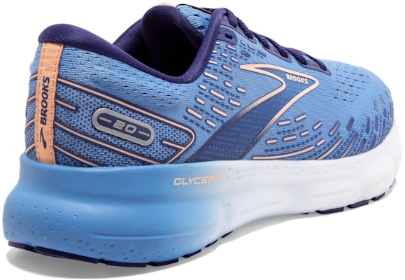 (W) Brooks Glycerin 20 'Blissful Blue' Sepatu Lari 120369-1B-478 Lookbook (W) Brooks Glycerin 20 'Blissful Blue' Sepatu Lari 120369-1B-478