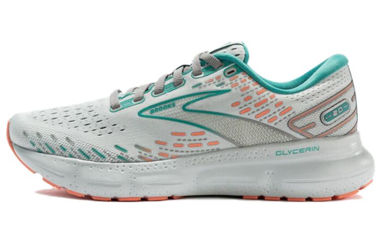 (Women) Brooks Glycerin 20 'Grey Green Orange' 120369-061