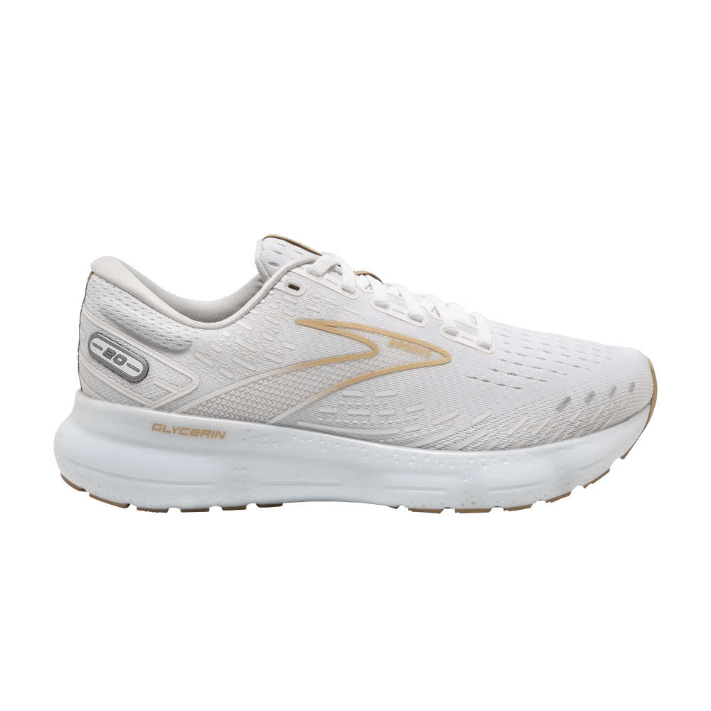 (Women) Brooks Glycerin 20 'White Khaki'  120369-1B-122