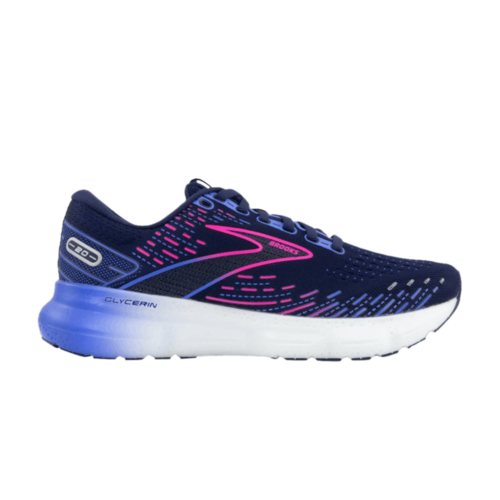 (Women) Brooks Glycerin 20 Wide 'Peacoat Pink'  120369-1D-460