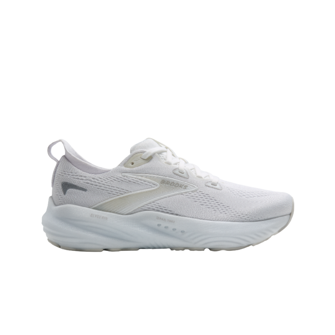 (Women) Brooks Glycerin 22 D Wide 'White Grey' 120434-1D-151