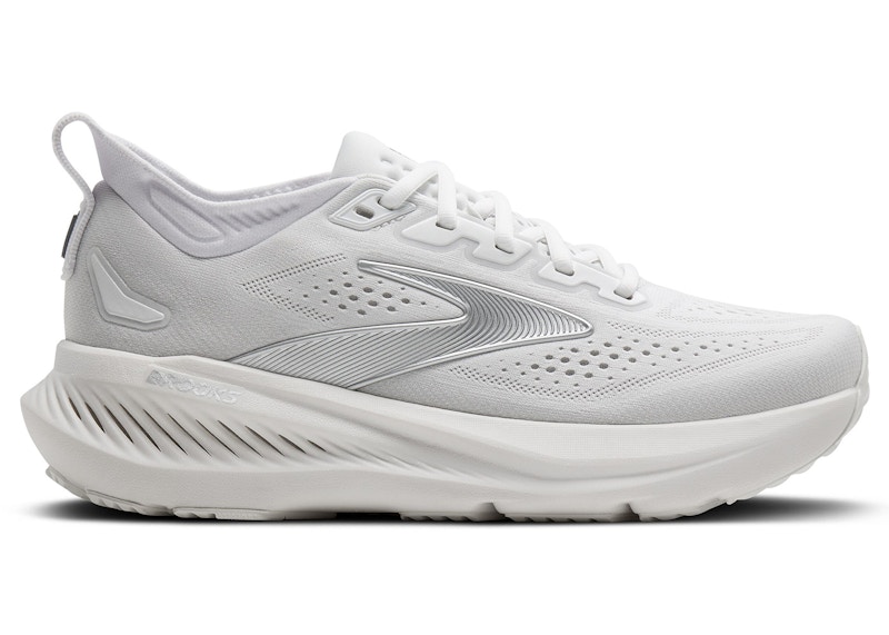 (Women) Brooks Glycerin 23 White Oyster Silver 120465-1B-104