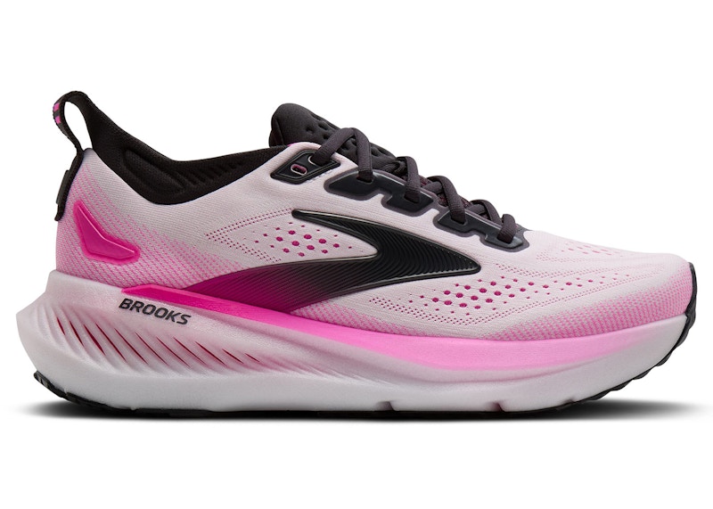 (Women) Brooks Glycerin 23 White Phantom Cyber Pink 120465-1B-111