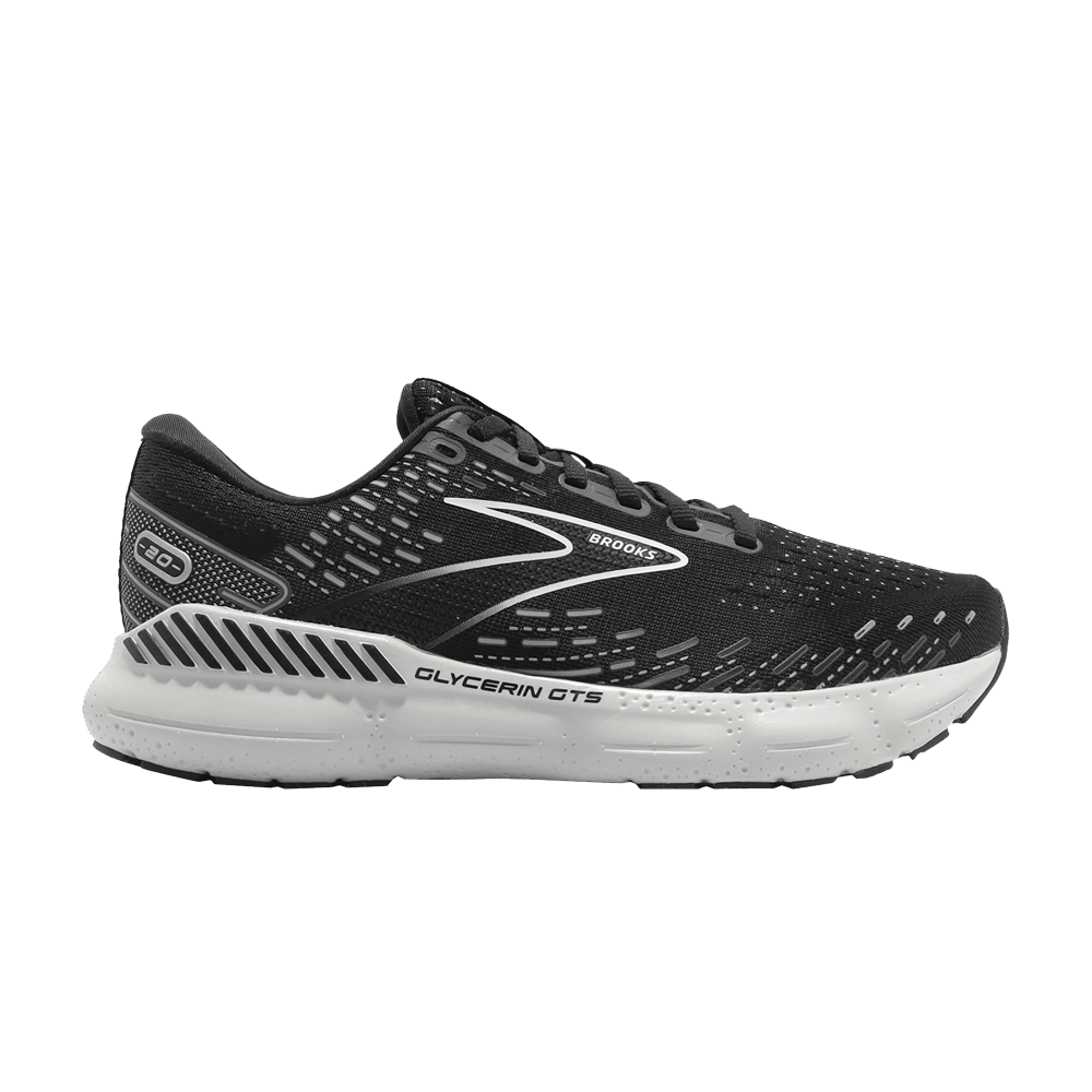 (Women) Brooks Glycerin GTS 20 Wide 'Black Alloy'  120370-1D-059