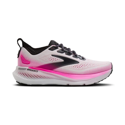 (W) Brooks Glycerin GTS 23 White Phantom Cyber Pink