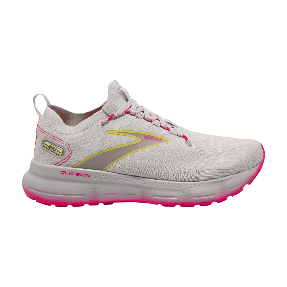 (Women) Brooks Glycerin StealthFit 20 'Grey Pink'  120372-1B-067