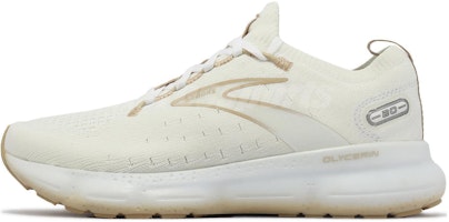 (Women) Brooks Glycerin StealthFit 20 'White Khaki' 120372-1B-122 (Women) Brooks Glycerin StealthFit 20 'White Khaki' 120372-1B-122