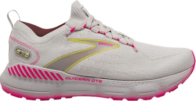 (Women) Brooks Glycerin StealthFit GTS 20 'Grey Yellow Pink' 120371-1B-067 (Women) Brooks Glycerin StealthFit GTS 20 'Grey Yellow Pink' 120371-1B-067