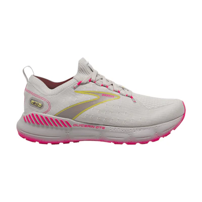 (W) Brooks Glycerin StealthFit GTS 20 'Grey Yellow Pink'