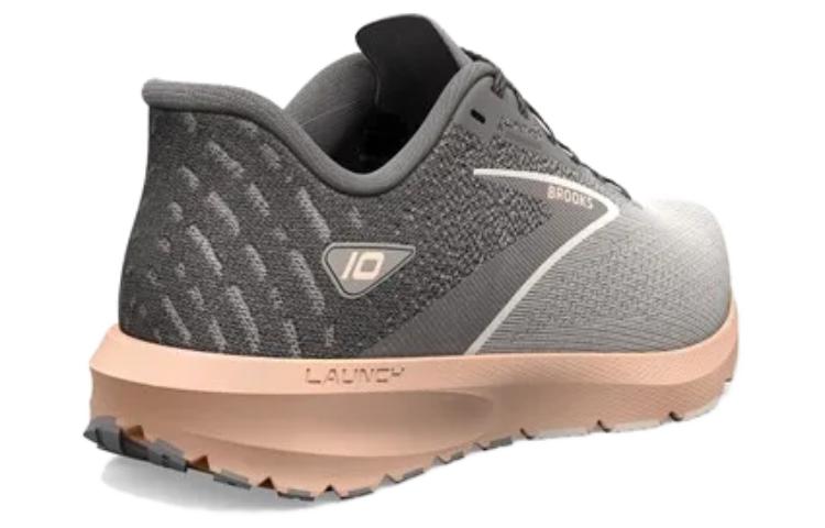 Shop Brooks布魯克斯 Launch 10 舒適氣質百搭 減震耐磨 低幫 跑步鞋 女款 灰色