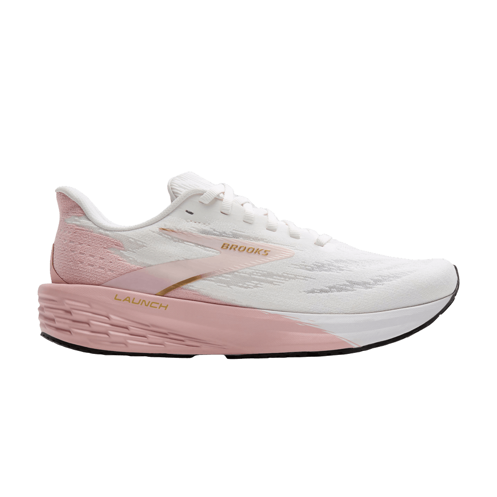 (Women) Brooks Launch 11 'White Gold Pink' 120439-1B-164