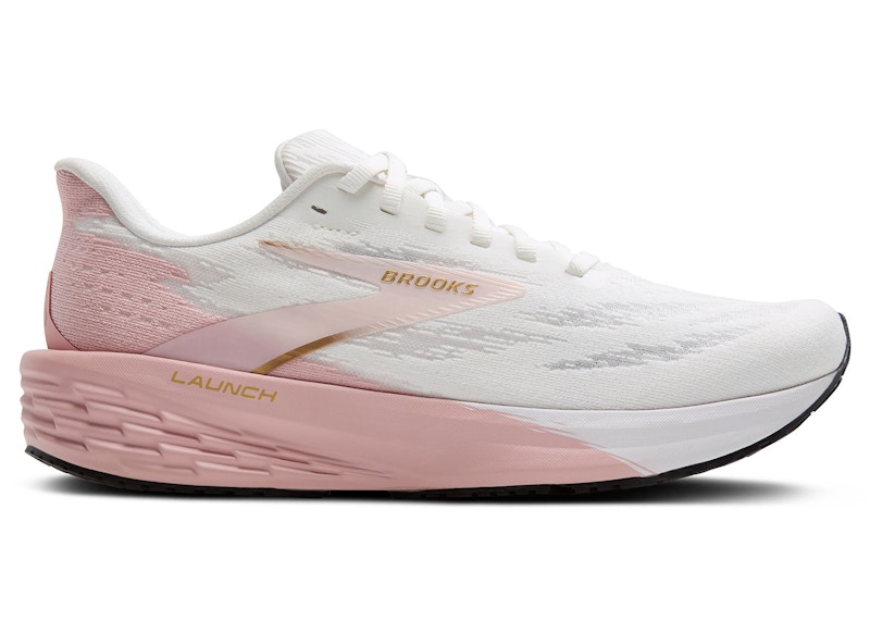 (Women) Brooks Launch 11 'White Gold Pink' 120439-1B-164