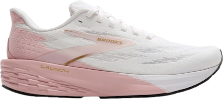(Women) Brooks Launch 11 'White Gold Pink' 120439-1B-164 (Women) Brooks Launch 11 'White Gold Pink' 120439-1B-164