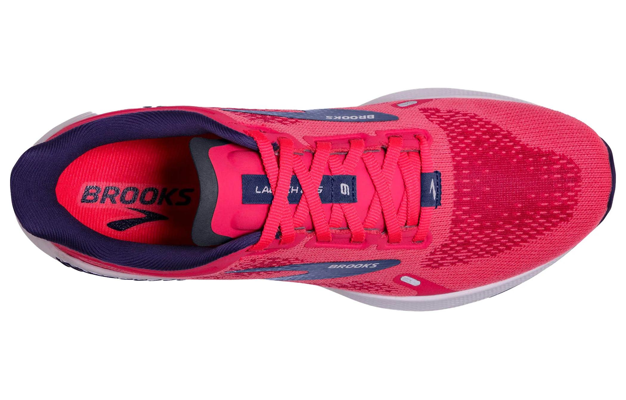 Shop Brooks 布鲁克斯 Launch GTS 9 防滑耐磨 低帮 跑步鞋 女款 桃紅