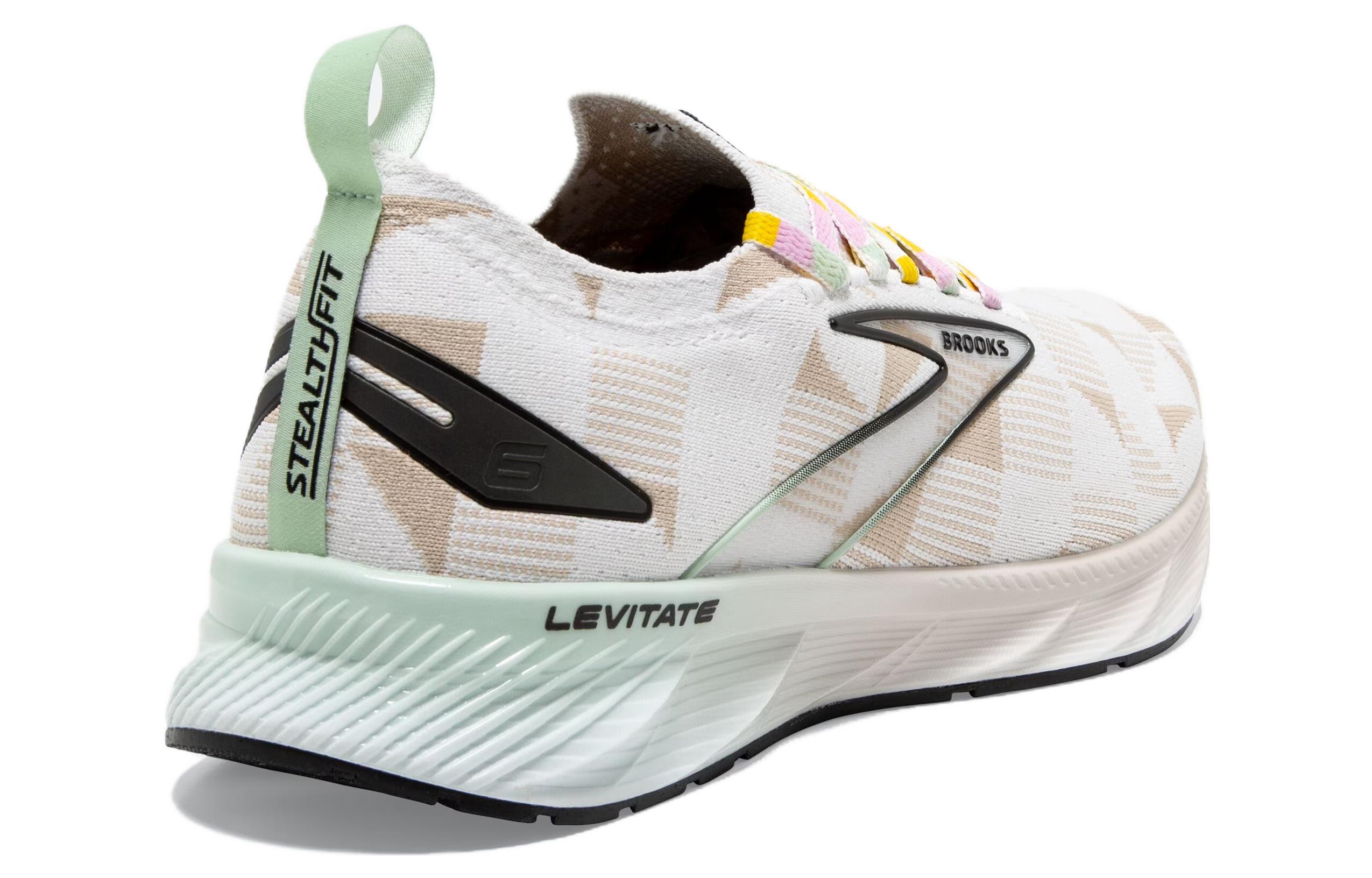 Shop (W) Brooks Levitate StealthFit 6 'Checkered - Putih Perak' 120385-1B-141