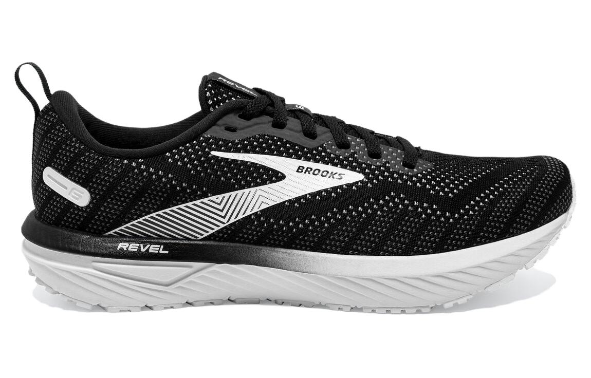 Order Brooks布魯克斯 Revel 6 防滑耐磨 低幫 跑步鞋 女款 黑白