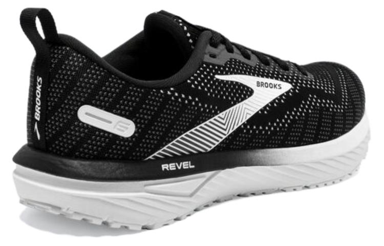 Lookbook Brooks布魯克斯 Revel 6 防滑耐磨 低幫 跑步鞋 女款 黑白