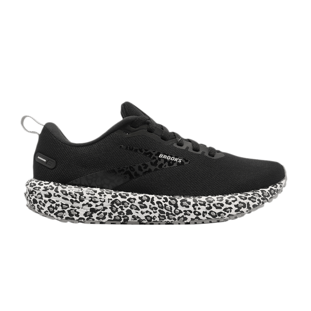 (Women) Brooks Revel 6 'Black White Leopard'  120386-1B-116