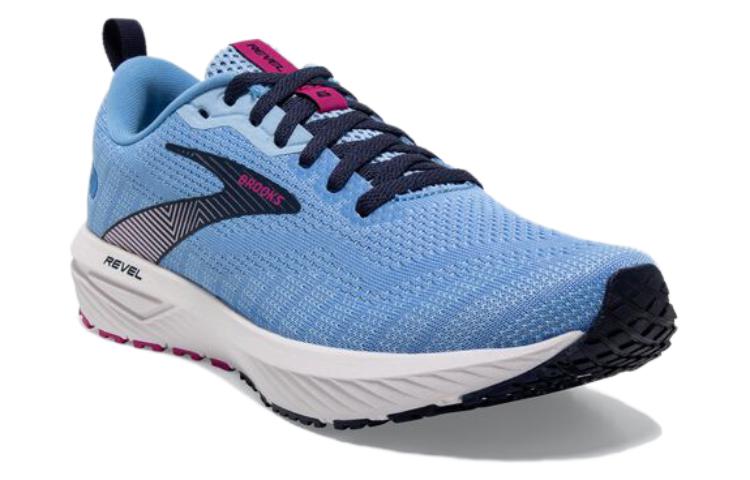 Order Brooks布魯克斯 Revel 6 時尚休閒 減震耐磨 低幫 跑步鞋 女款 藍粉白