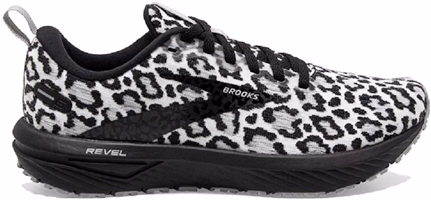 (Women) Brooks Revel 6 'White Black Leopard' 120386-1B-058 Order (Women) Brooks Revel 6 'White Black Leopard' 120386-1B-058