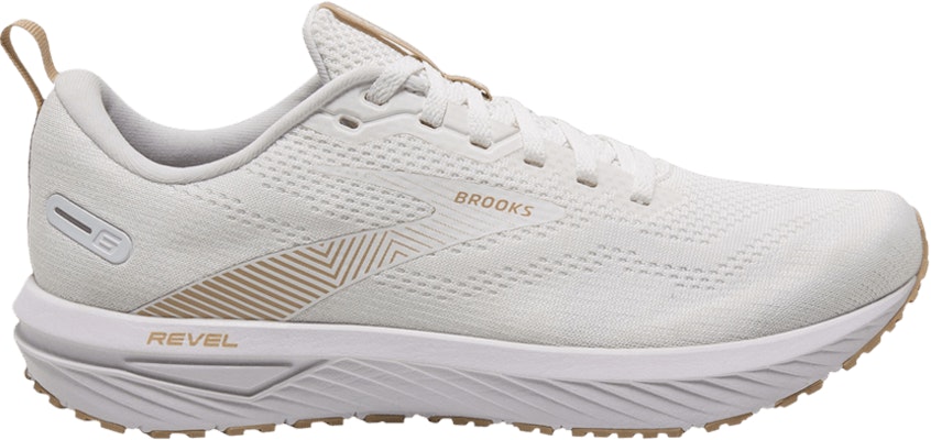 (Women) Brooks Revel 6 'White Khaki' 120386-1B-122 Buy (Women) Brooks Revel 6 'White Khaki' 120386-1B-122
