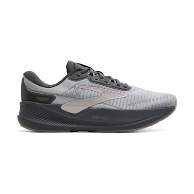 (W) Brooks Revel Max Harbor Mist Grey Metallic