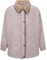(Women) Brunello Cucinelli Beige Single-Breasted Long-Sleeve Jacket. MH5042631-C7958 (Women) Brunello Cucinelli Beige Single-Breasted Long-Sleeve Jacket. MH5042631-C7958