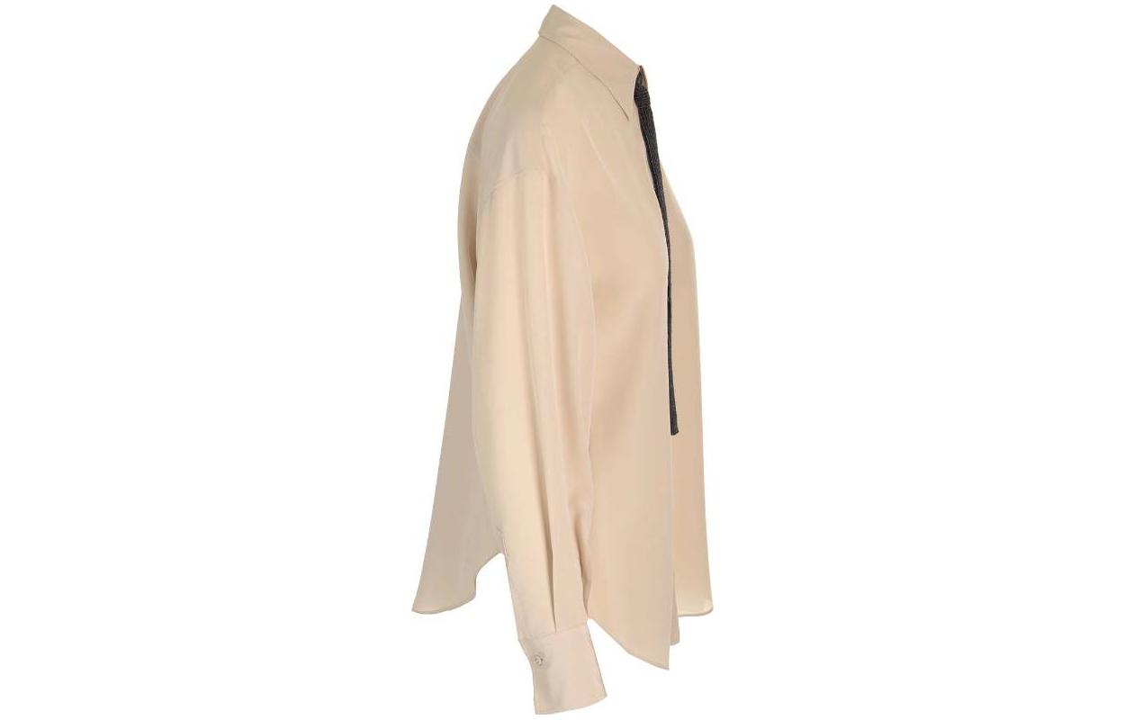 Shop (W) Brunello Cucinelli Baju Beige Lengan Panjang Butang Longgar Lelaki MB993MZ416-C8561