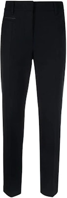 (W) Brunello Cucinelli 黑色純色直筒九分休閒長褲. MP526P8396-C060 Buy (W) Brunello Cucinelli 黑色純色直筒九分休閒長褲. MP526P8396-C060