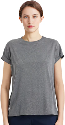 (W) 브루넬로 쿠치넬리 그레이 크루넥 반팔 티셔츠 SS24 오버사이즈 핏. M0T18BD200-CV563 Shop (W) 브루넬로 쿠치넬리 그레이 크루넥 반팔 티셔츠 SS24 오버사이즈 핏. M0T18BD200-CV563