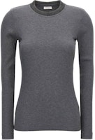 (Women) Brunello Cucinelli Grey Solid Crewneck Long Sleeve Sweater MG902HR320-C265 (Women) Brunello Cucinelli Grey Solid Crewneck Long Sleeve Sweater MG902HR320-C265