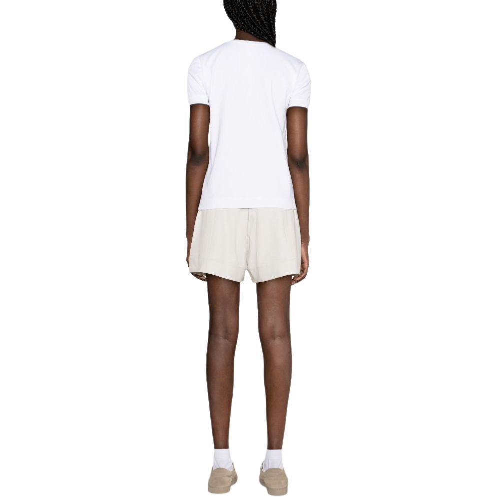Shop (W) Brunello Cucinelli 標誌印花短袖網球T恤 白色 SS24 ML824EN400-C159