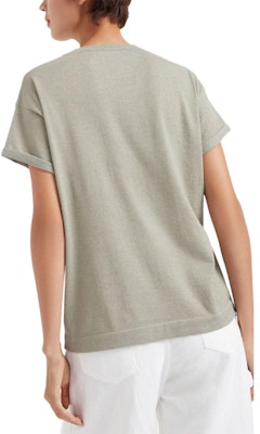 (W) 布內洛庫奇內利 橄欖綠寬鬆款圓領T恤 M41810000-C9591 Purchase (W) 布內洛庫奇內利 橄欖綠寬鬆款圓領T恤 M41810000-C9591