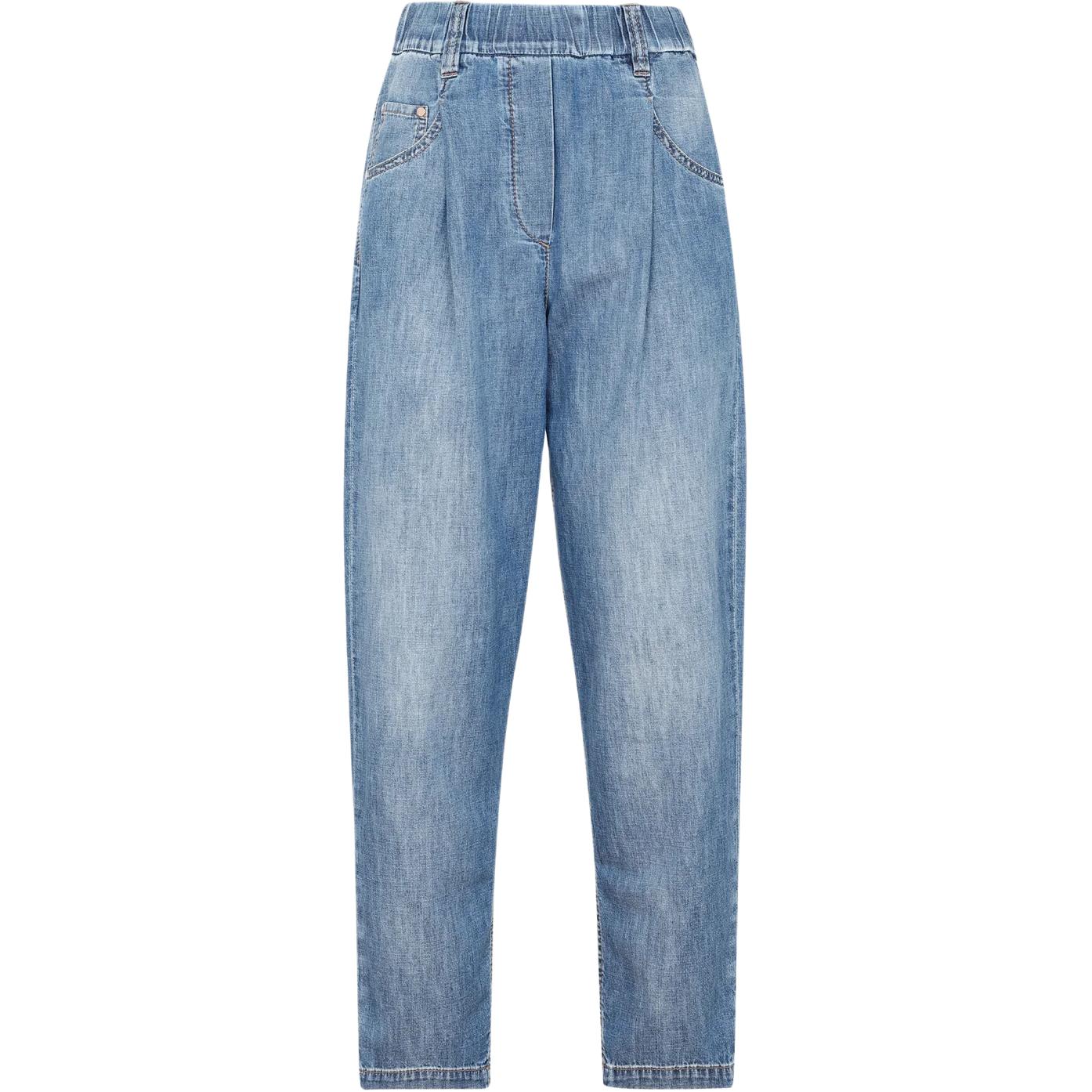 (Women) Brunello Cucinelli  Relaxed Fit Denim Jeans Blue MH192P5743-C8324