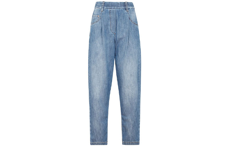 Order (W) Brunello Cucinelli Seluar Denim Fit Santai Biru. MH192P5743-C8324