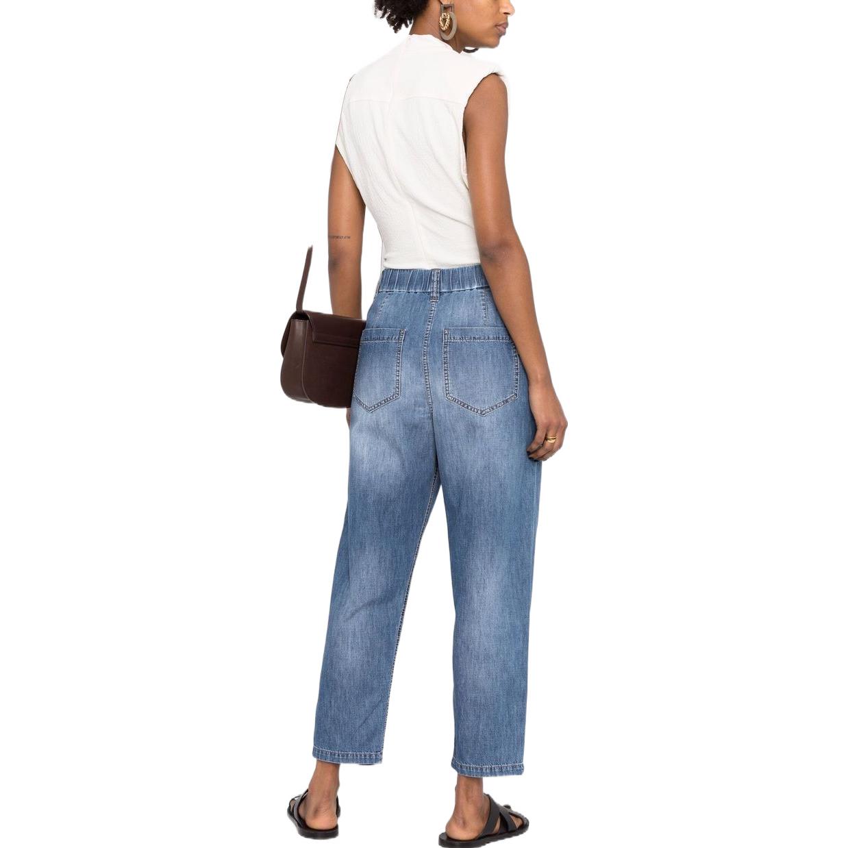 Details for (W) Brunello Cucinelli Seluar Denim Fit Santai Biru. MH192P5743-C8324