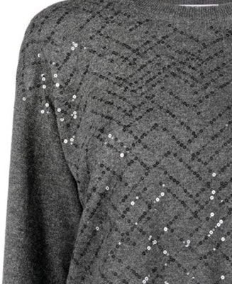 (W) Brunello Cucinelli 亮片圓領長袖毛衣 M16128120-C079 3